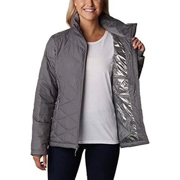 Columbia Oregon State Univesity OSU Beavers Heavenly Puffer Omni- HEAT Jacket S - Picture 2 of 11